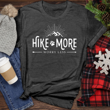Load image into Gallery viewer, Hike More Worry Less Heathered Tee