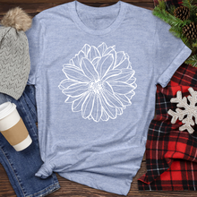 Load image into Gallery viewer, Decorative Dahlia Flowers Heathered Tee