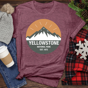 Yellowstone National Park Heathered Tee